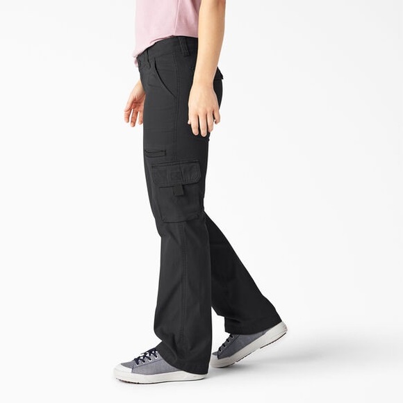 DICKIES Women's Relaxed Fit Straight Leg Cargo Pants - Picture 3 of 16